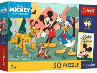 Puzzle   30 TREFL PREMIUM PLUS KIDS - Bajkowe chwile" / Disney Standard Characters