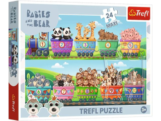 Puzzle   24 Maxi TREFL �wiat ma�ych przyg�d" / KAZSTUDIO SA Bobaski i Mi�