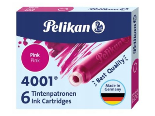 Naboje atramentowe PELIKAN kr�tkie, r�owe 6szt.