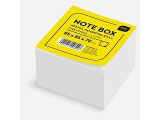 Kostka papierowa INTERDRUK bia�a 85x85x70 mm nieklejona