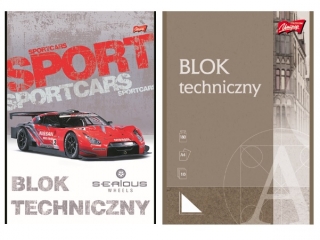 Blok techniczny A4 10k. 200g ST.MAJEWSKI