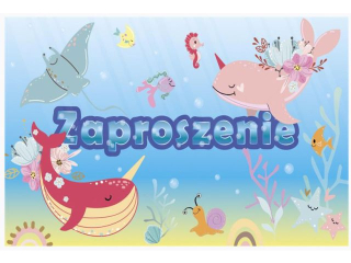 Zaproszenie Z 160x95 z kopert� POL-MAK 10szt. dzieci�ce Z_DZIE_64826