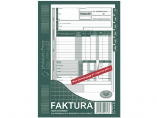 Druk-faktura A5 brutto 124-3E