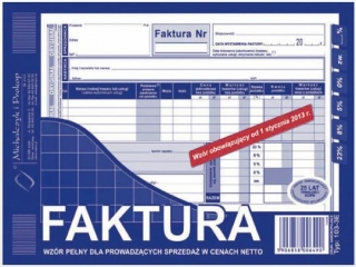 Druk-faktura A5 pe�na 103-3E