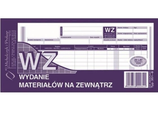 Druk 351-8 WZ wydanie materia��w na zewn�trz 1/3 A4