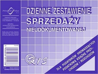 Druk-dzienne zestawienie sprzeda�y nieudokumentowanej K15