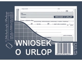 Druk -�WU Wniosek o urlop A6