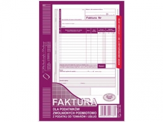 Druk 202-3E Faktura dla podatnik�w zwolnionych podmiotowo z 