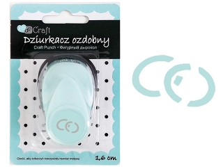 Dziurkacz ozdobny DPCRAFT 1,6cm Obr�czki �lub