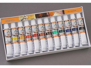 Farby olejne 12 kolor�w MARIE'S 12ml (E 1386 B)