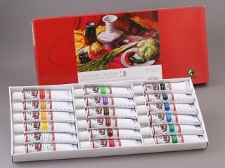 Farby gwasze MARIE'S 18 kolor�w tuba 12ml (7318 B)