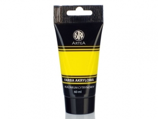 Farba akrylowa ASTRA Artea tuba 60ml - kadmium cytrynowy