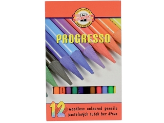 Kredki KOH-I-NOOR Progresso 12 kolor�w  SUPER-HURT