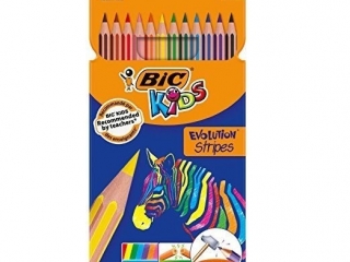 Kredki BIC Evolution Stripes 12 kolor�w