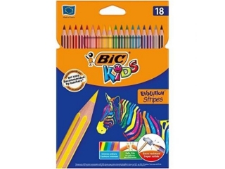 Kredki BIC Evolution Stripes 18 kolor�w