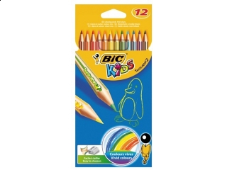 Kredki BIC Tropicolors cienkie 12 kolor�w