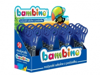 No�yczki szkolne BAMBINO z podzia�k�, display 24szt.