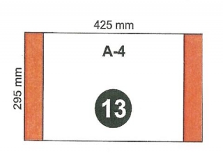 Ok�adka na zeszyt A4 nr13 295x425mm
