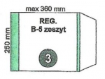 Ok�adka na zeszyt B5 regulowana nr03 250x360mm