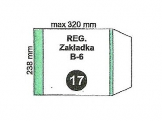 Ok�adka szkolna B6 regulowana nr17 238x320mm