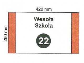 Ok�adka szkolna Weso�a Szko�a nr22 260x420mm