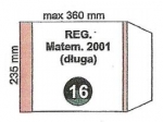 Ok�adka szkolna Matematyka 2001 regulowana nr16 235x360mm