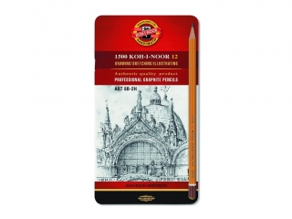 Komplet o��wk�w grafitowych KOH-I-NOOR 1502/II Technic 8B-2H  SUPER-HURT