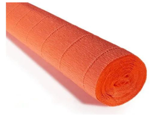 Krepina W�oska Cartotecnica Rossi 180g/m² 581 Pomara�czowa, 50cm x 250cm