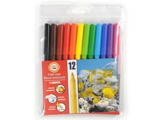 Flamastry KOH-I-NOOR 12 kolor�w