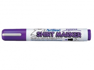 Marker permanentny do odzie�y ARTLINE T-SHIRT do wprasowywania - fioletowy [opakowanie=4szt]