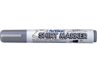 Marker permanentny do odzie�y ARTLINE T-SHIRT do wprasowywania - szary [opakowanie=4szt]