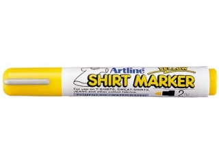 Marker permanentny do odzie�y ARTLINE T-SHIRT do wprasowywania - ��ty [opakowanie=4szt]