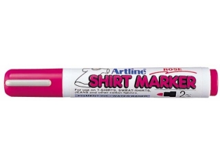 Marker permanentny do odzie�y ARTLINE T-SHIRT do wprasowywania - r�any [opakowanie=4szt]