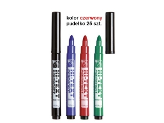 Permanent FIBRACOLOR Hi-Tech 580 okr�g�y czerwony 25szt.