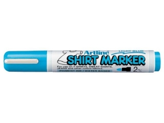 Marker permanentny do odzie�y ARTLINE T-SHIRT do wprasowywania - jasnoniebieski [opakowanie=4szt]