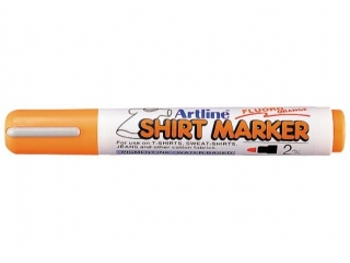 Marker permanentny do odzie�y ARTLINE T-SHIRT do wprasowywania - pomara�czowy fluo [opakowanie=4szt]