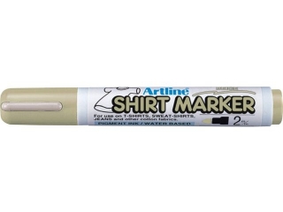 Marker permanentny do odzie�y ARTLINE T-SHIRT do wprasowywania - be�owy [opakowanie=4szt]