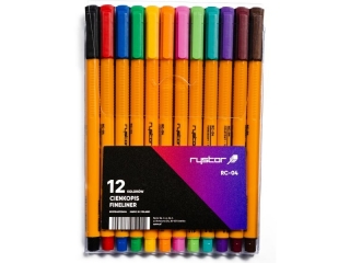 Cienkopis RYSTOR RC-04 etui 12 kolor�w