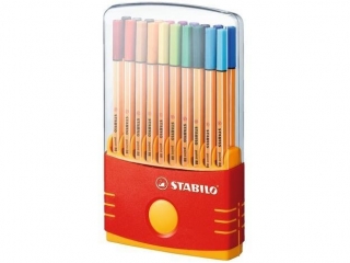 Cienkopis STABILO point 88 ColorParade pude�ko 20 szt. (czerwono-pomara�czowe) 8820-03 [opakowanie=5szt]