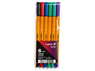 Cienkopis RYSTOR RC-04 etui  6 kolor�w