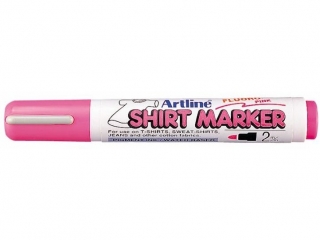 Marker permanentny do odzie�y ARTLINE T-SHIRT do wprasowywania - r�owy fluo [opakowanie=4szt]