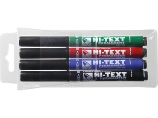 Permanent 4 kolory etui FIBRACOLOR Hi-Text 580 okr�g�e