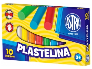 Plastelina 10 kolor�w ASTRA  SUPER-HURT