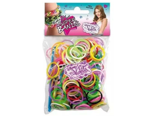 ZESTAW SUPER LOOM BANDS 300 SZTUK VIOLETTA
